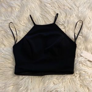B-Darlin Top brand new with tag long 11” and bust 24” black color